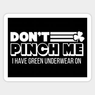 Don't Pinch Me, I Have Green Underwear On // Funny St Patricks Day Magnet